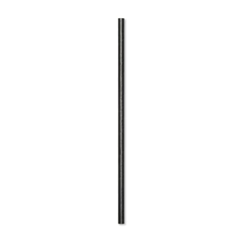 SOFi Paper Straw, Classic Black, Wrapped, 7.76in